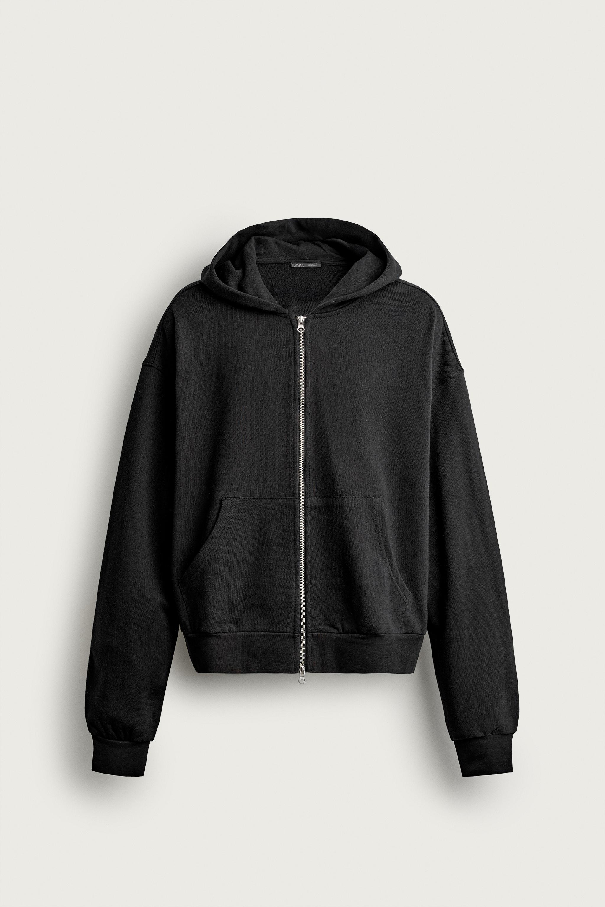 BASIC BOXY FIT ZIP-UP HOODIE