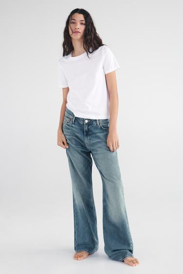 BASIC ROUND NECK T-SHIRT - White by Zara - Image 0