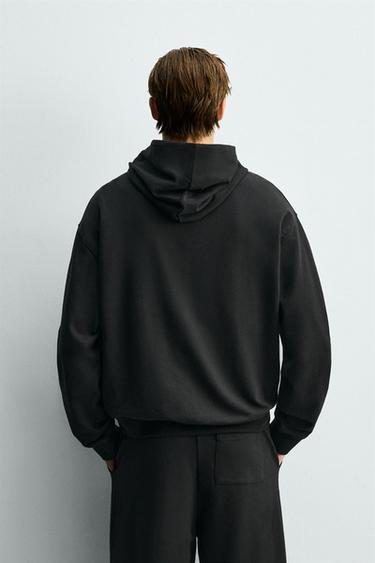 SOFT HOODIE - Black by Zara