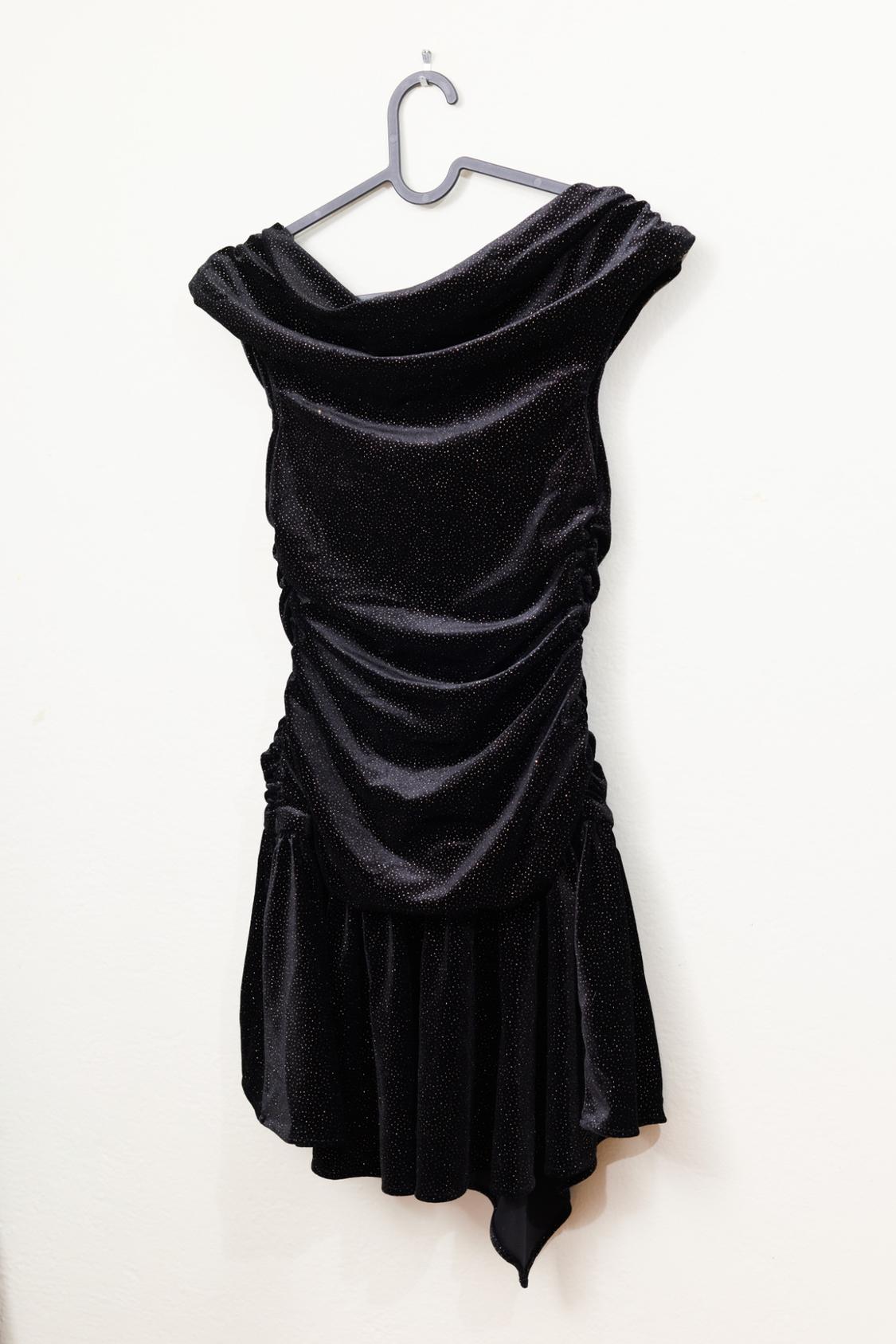 SPARKLY VELVET MINI DRESS - Image 2