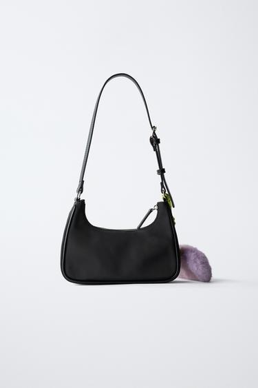 SAC PORTÉ ÉPAULE AVEC CHARM - Noir de Zara - Image 4