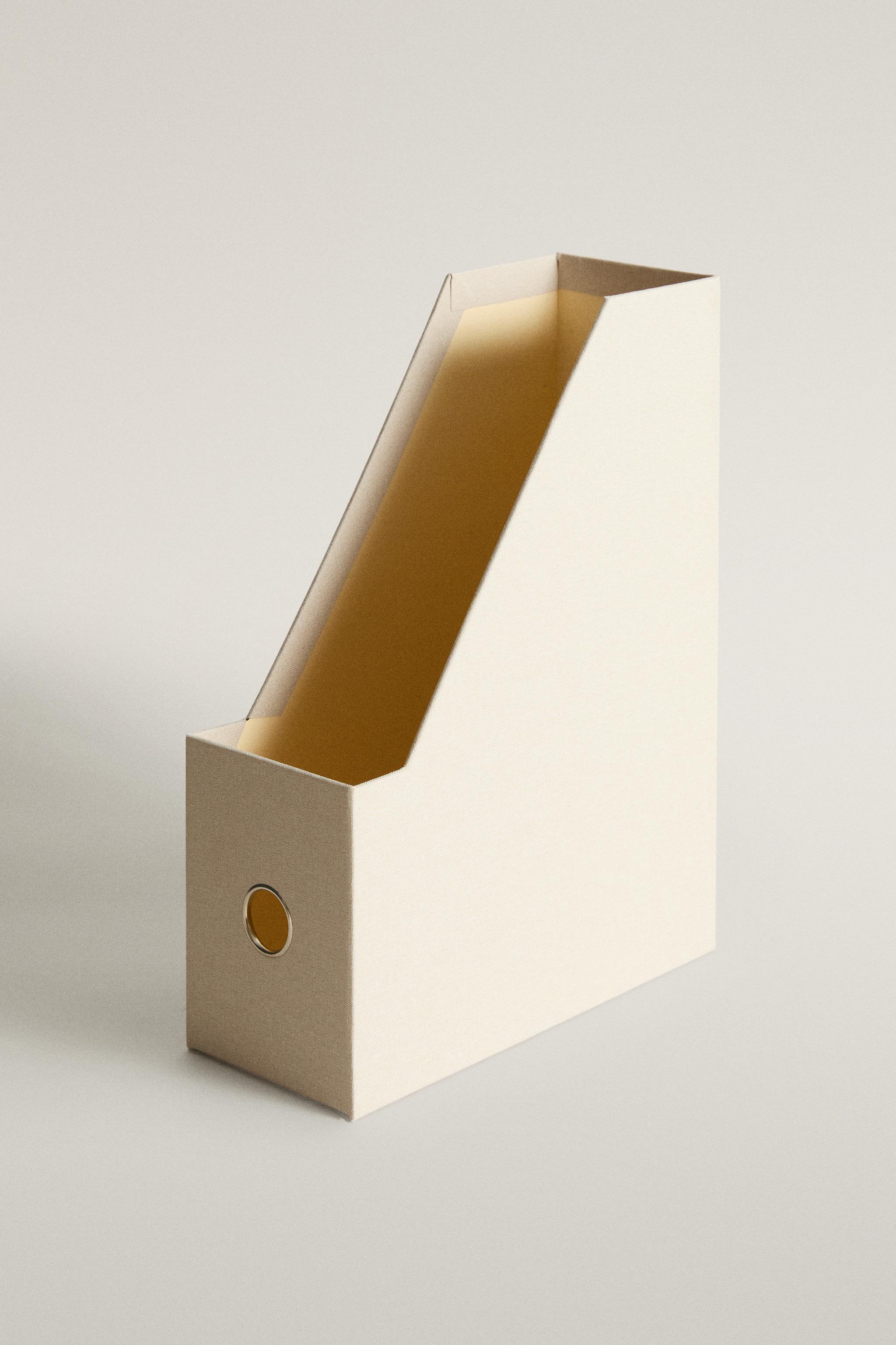 LINEN DESK FILE HOLDER - Ecru | ZARA United States