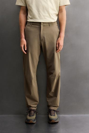 PANTALON TECHNIQUE GRAVEL - Marron de Zara - Image 1