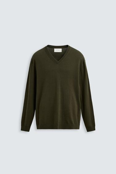 JERSEY LANA - ALGODÓN - Khaki de Zara