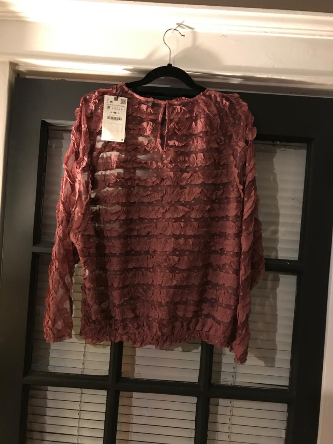 WINE COLORED BLOUSE - Image 2