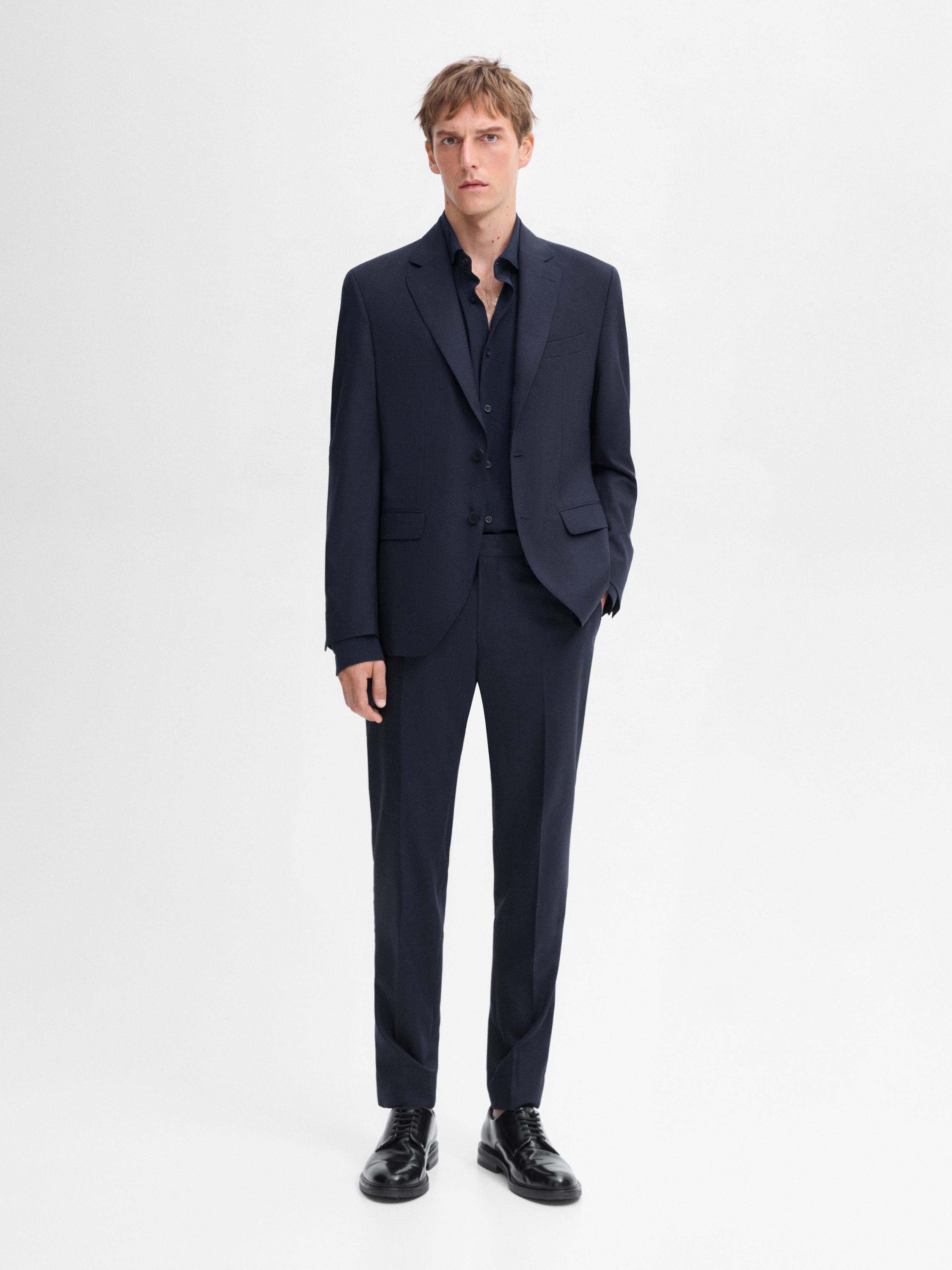 Blue tuxedo trousers best sale