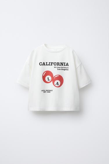 CAMISETA ESTAMPADA BILLAR - Blanco roto de Zara - Imagen 0