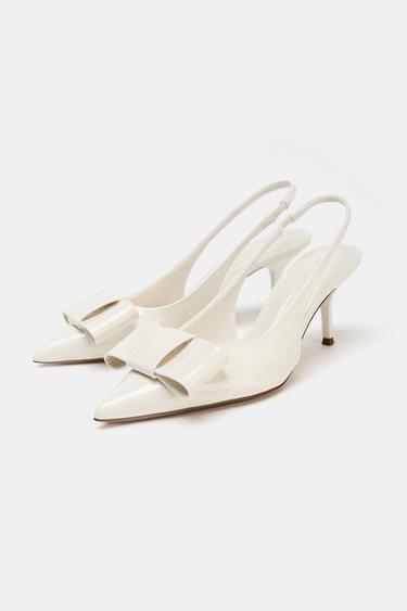 TALONS EFFET VERNI LACET - Blanc de Zara - Image 2