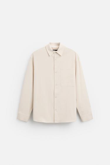 CAMISA FLUÍDA BOLSILLO - Crudo de Zara