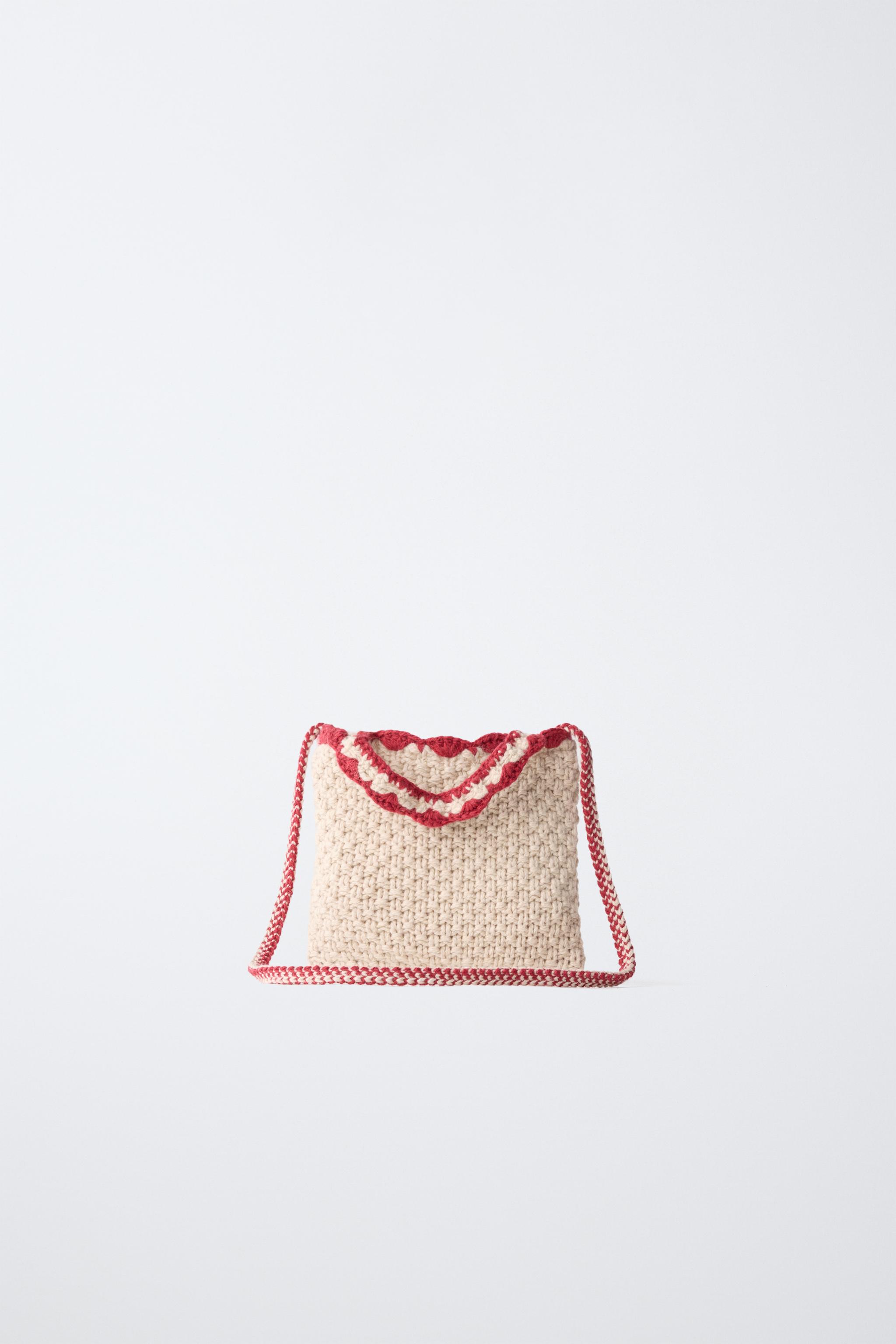 CROCHET FLOWER CROSSBODY BAG