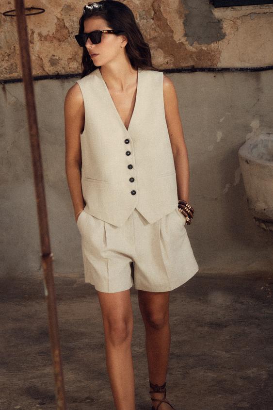 TATUUM Vest - beige melange/beige mêleerd TATUUM Vest - beige melange/beige mêleerd
