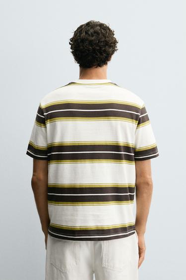 STRIPED JACQUARD T-SHIRT - Stripes by Zara - Image 2