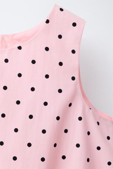 POLKA DOT BALLOON TOP - Pink by Zara - Image 2