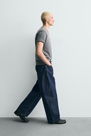 JEAN COUPE BALLON - Indigo de Zara - Image 5