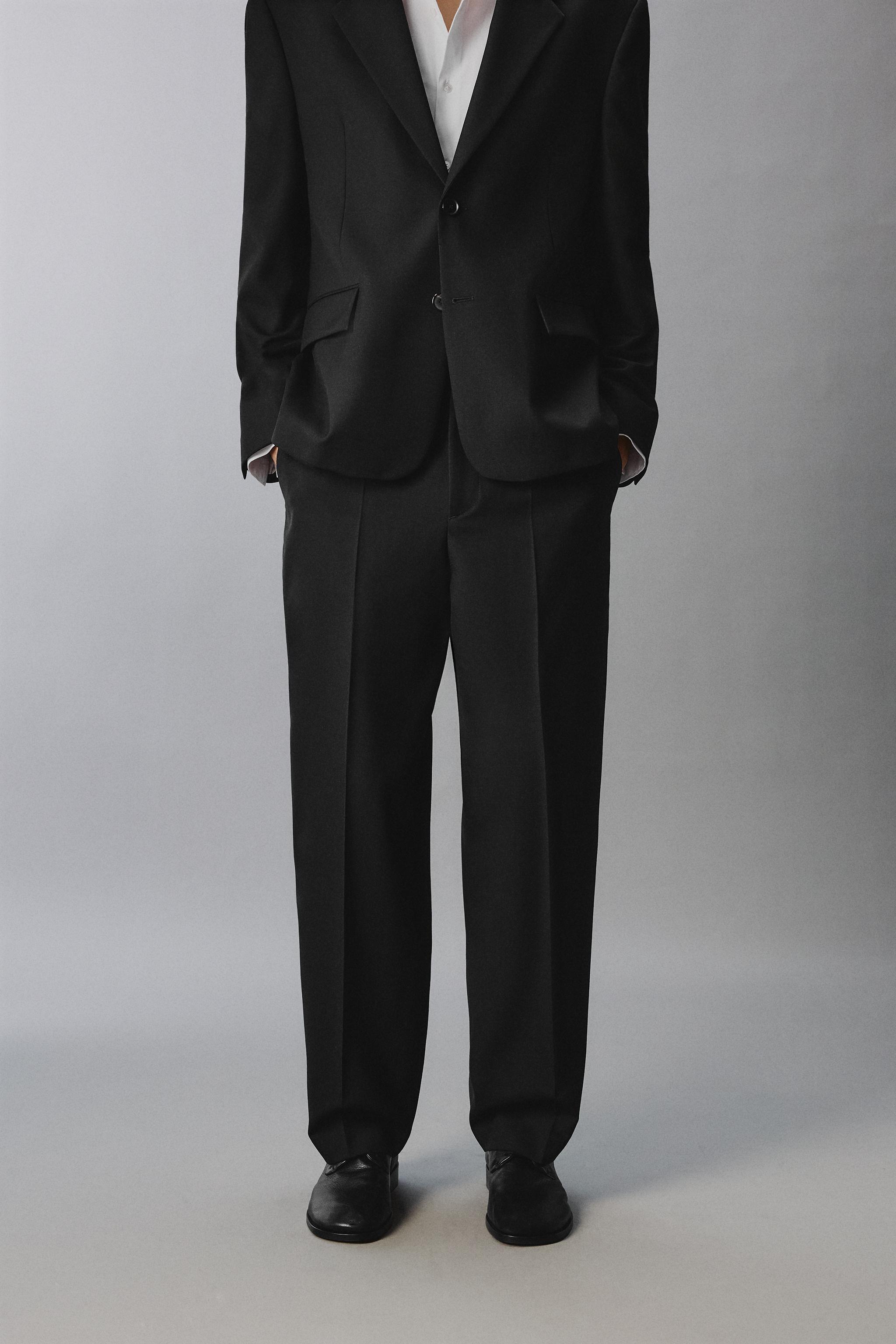 PANTALON DE COSTUME 100% LAINE