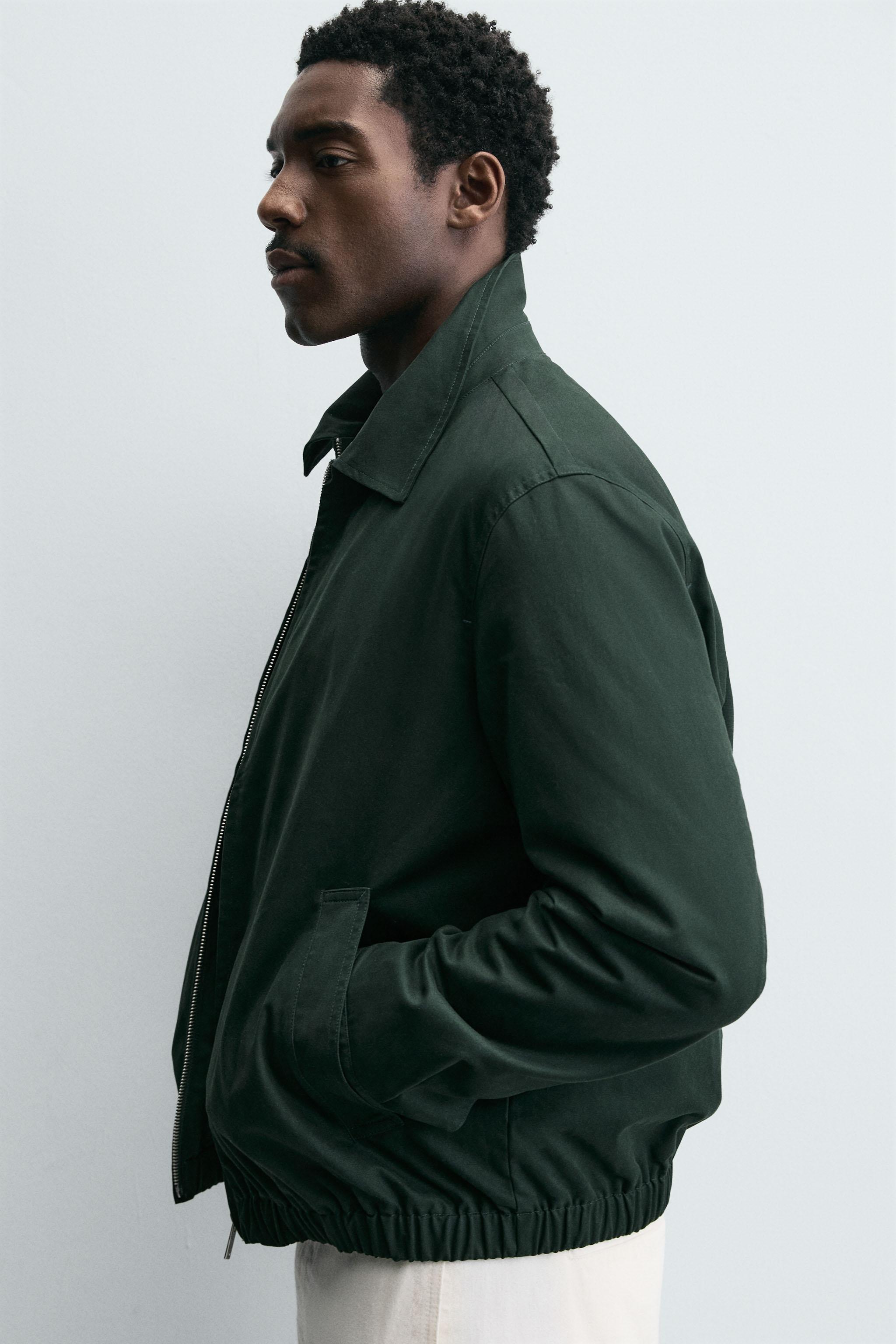 LIGHTWEIGHT COTTON JACKET - Green | ZARA United States