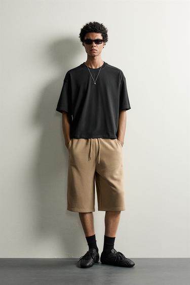CAMISETA RELAXED FIT LAVADA - Antracita oscuro de Zara - Imagen 0