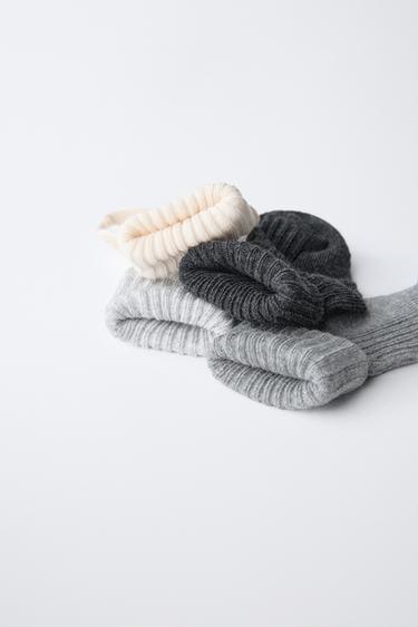 FOUR-PACK OF SOCKS IN A BOX - Grey by Zara - Image 2