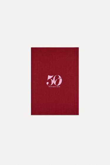 Zara ZARA LARGE 50TH ANNIVERSARY NOTEBOOK - Burgundy - Image 0
