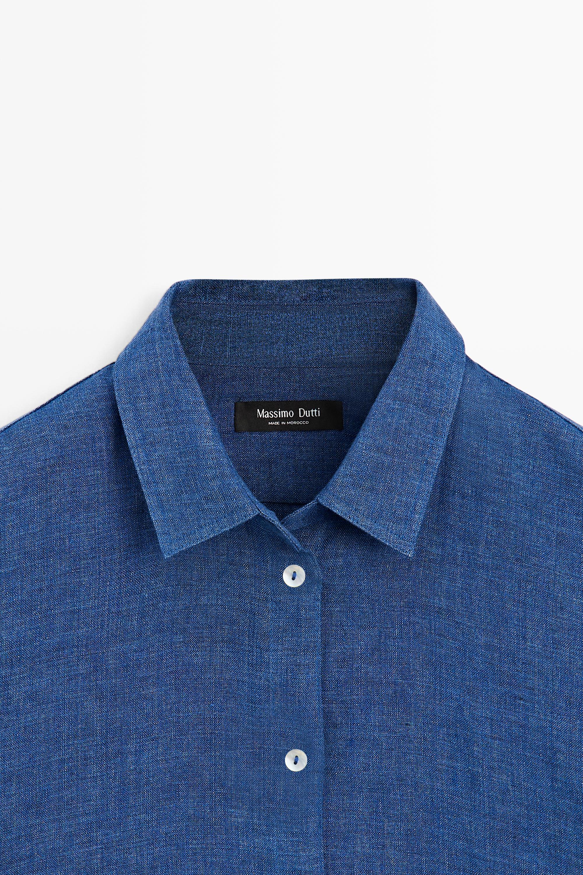 Chemise fluide 100 % lin