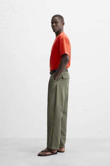 T-SHIRT HEAVY WEIGHT BASIQUE - Orange vif de Zara - Image 3