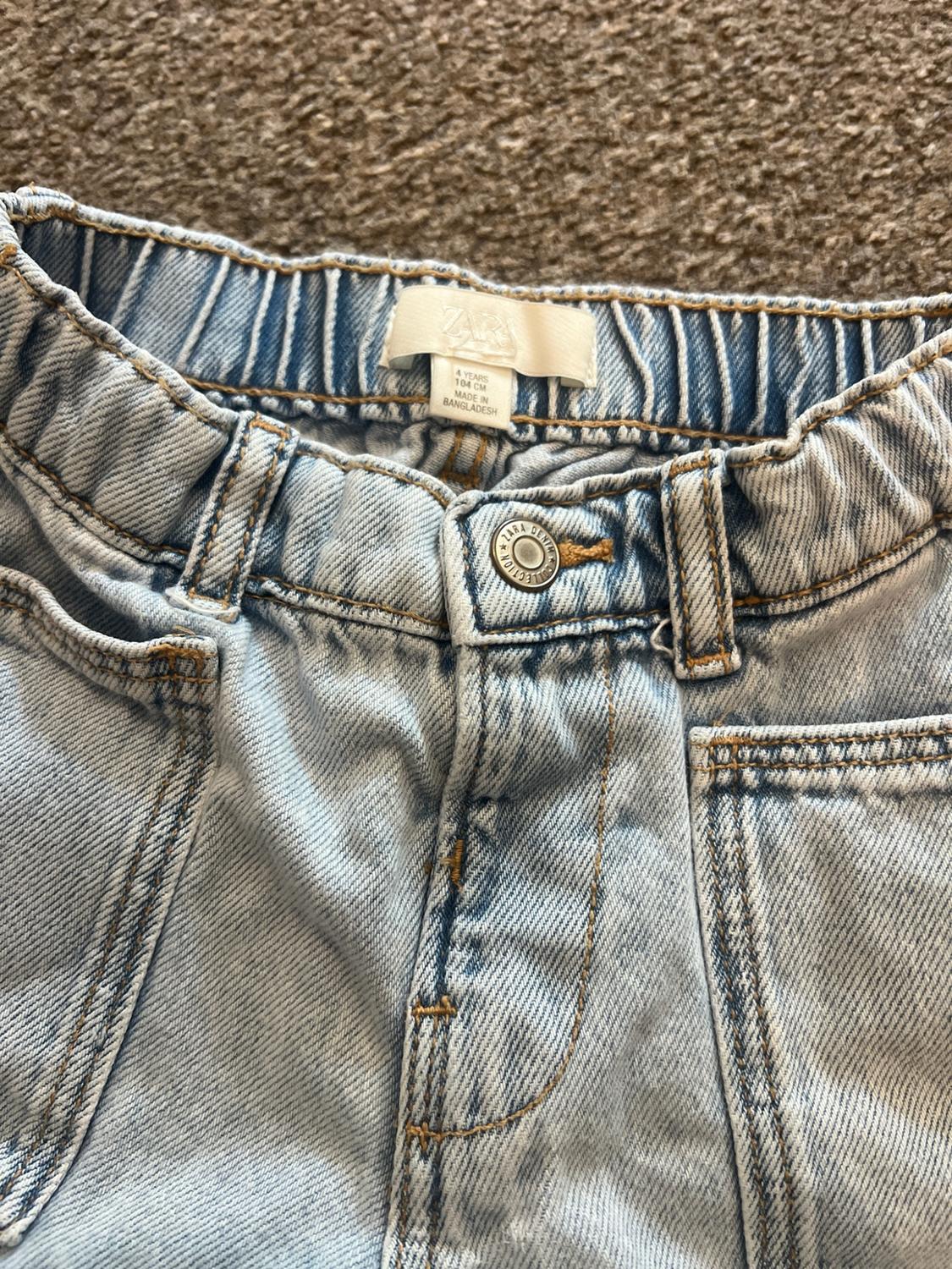 HIGH-WAIST DENIM BERMUDA SHORTS - Image 3