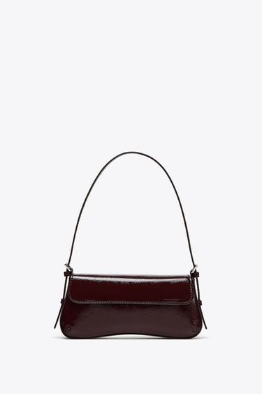 BOLSO DE HOMBRO SOLAPA - Rojo Burdeos de Zara