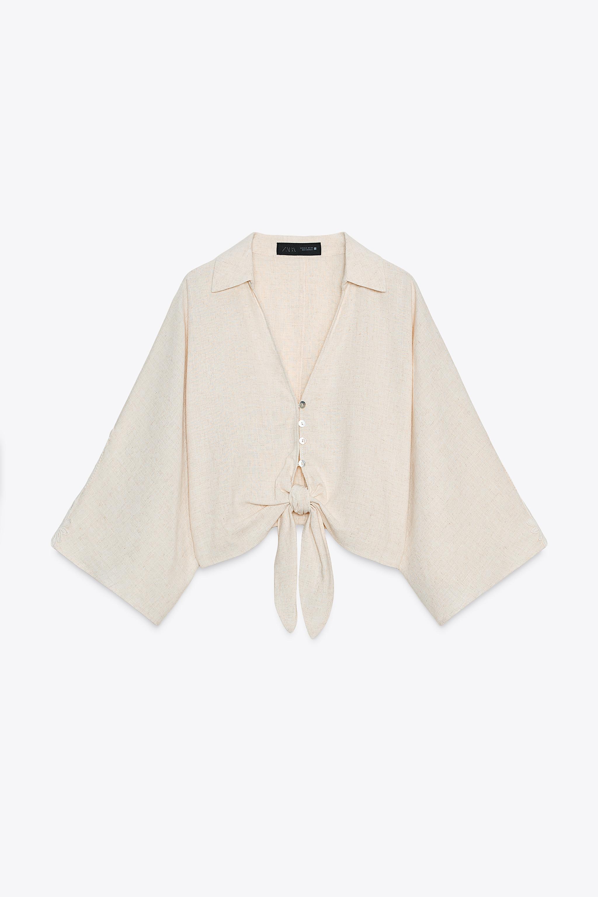 COMBINED CROCHET KNOT SHIRT