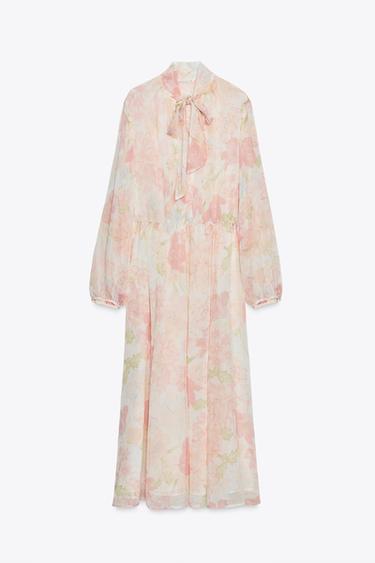 VESTIDO MIDI ESTAMPADO FLORAL - Multicolor de Zara