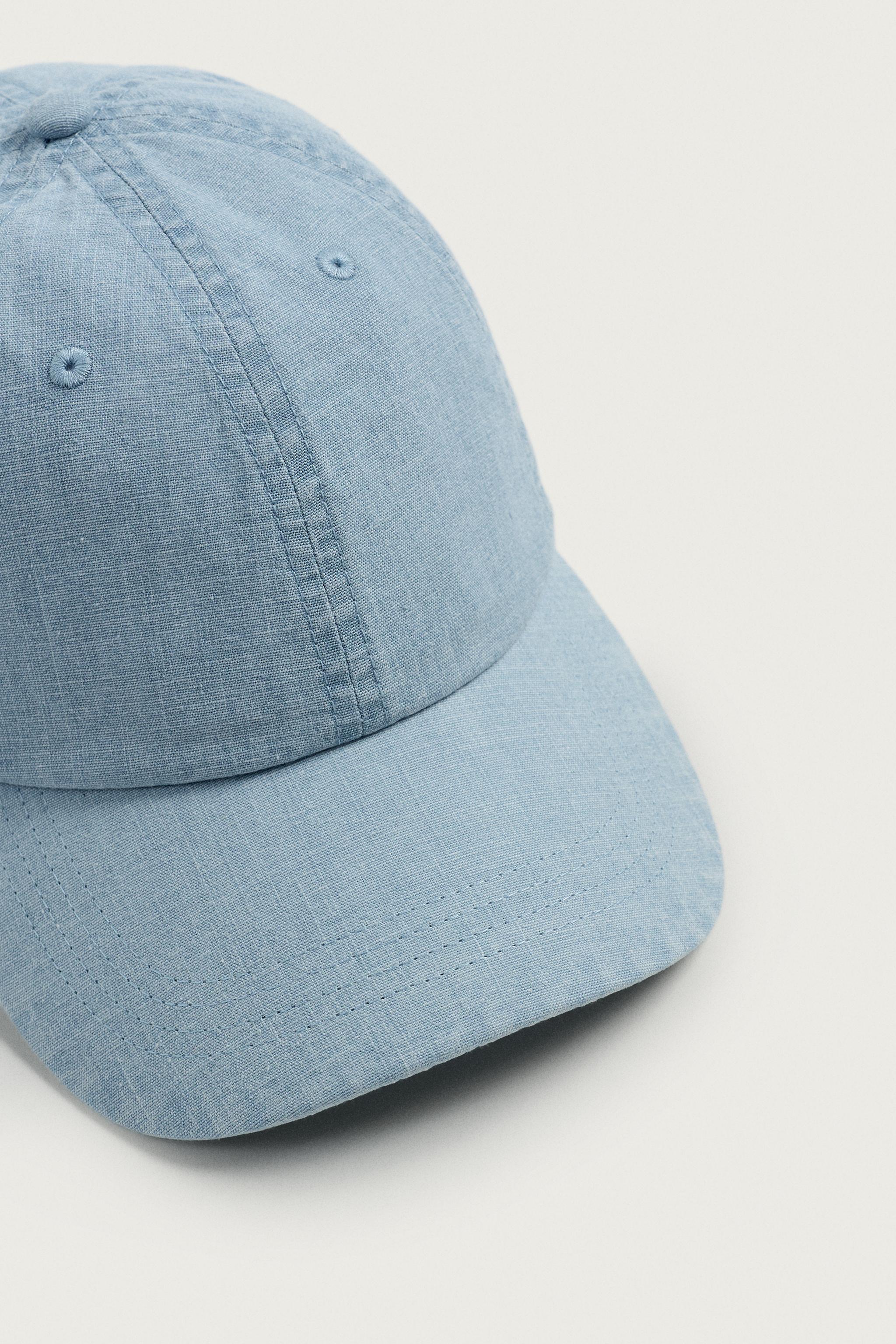 Мужские кепки Zara COTTON CHAMBRAY — фото 5
