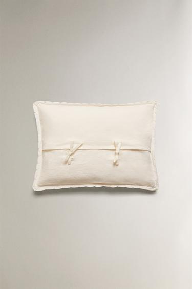 CHILDREN'S CUSHION COVER WITH SCALLOPED EDGE - Oyster-white by Zara - Image 3