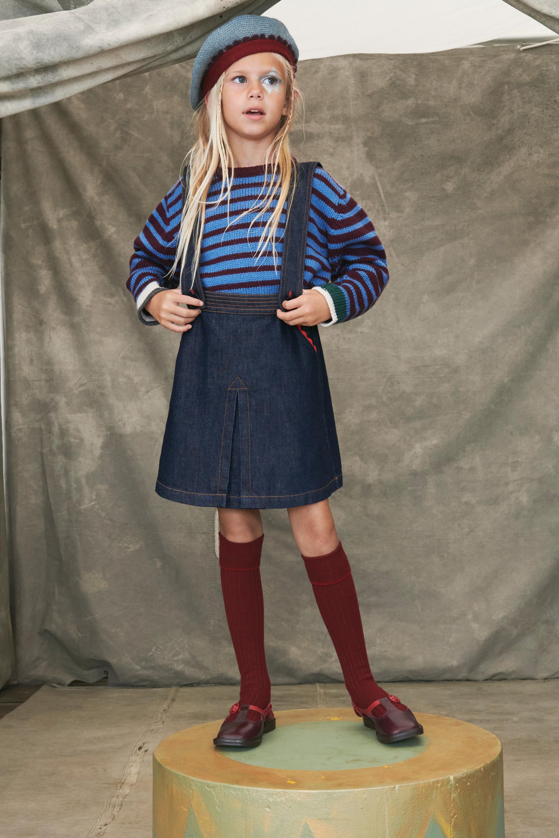 Zara Girls Denim Hooded shops Dress