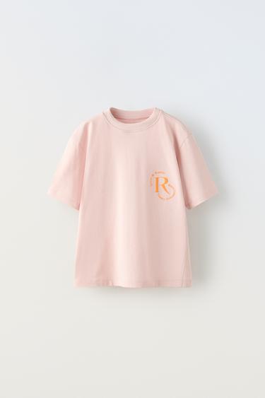 GRAFFITI PRINT T-SHIRT - Chalk pink by Zara - Image 0