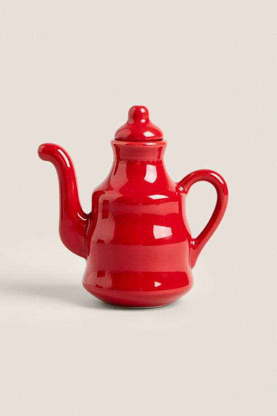 SHINY STONEWARE PITCHER - Burgundy | ZARA United States