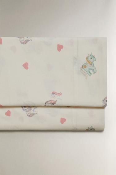 KIDS' MY LITTLE PONY© HEART PRINT FLAT SHEET - Multicoloured by Zara