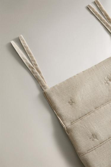 EMBROIDERED HANGING ORGANISER - Ecru by Zara - Image 1