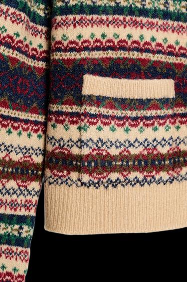JACQUARD CARDIGAN - Multicoloured by Zara