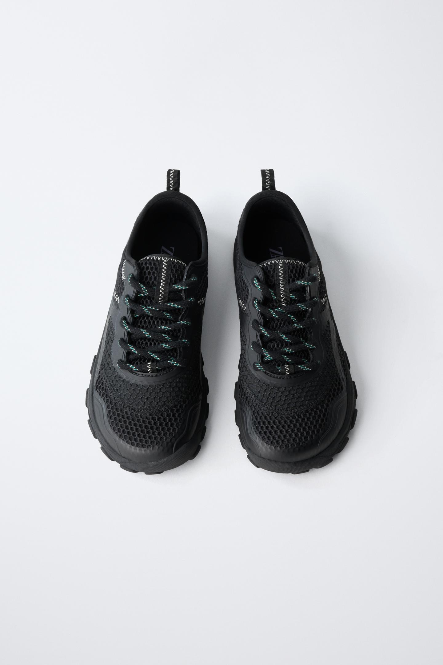Детские кроссовки Zara Barefoot Mesh, цвет: Чёрный — фото 9