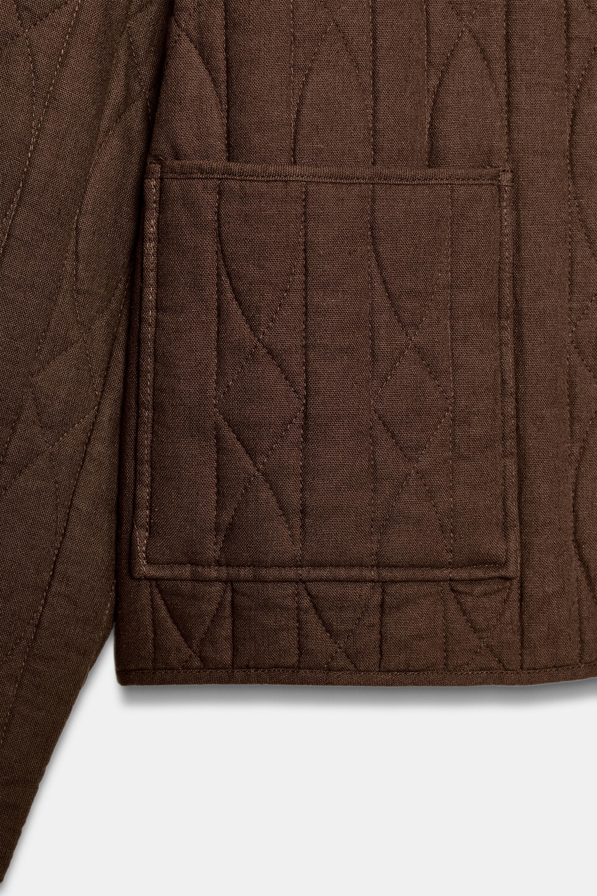 RUSTIC QUILTED LINEN JACKET