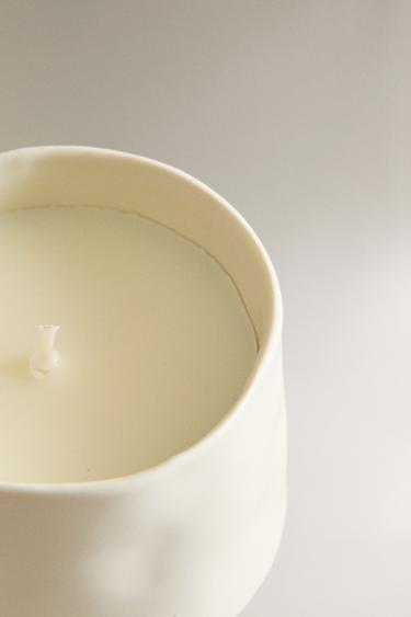 (150 G) LEMON BERGAMOT SCENTED CANDLE - white by Zara - Image 2