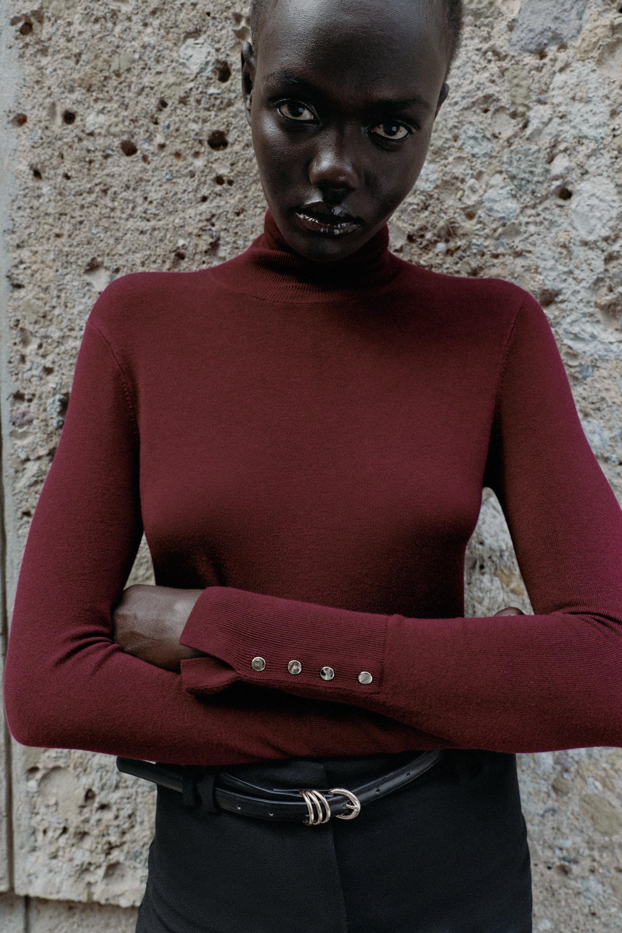 BASIC MOCK NECK SWEATER