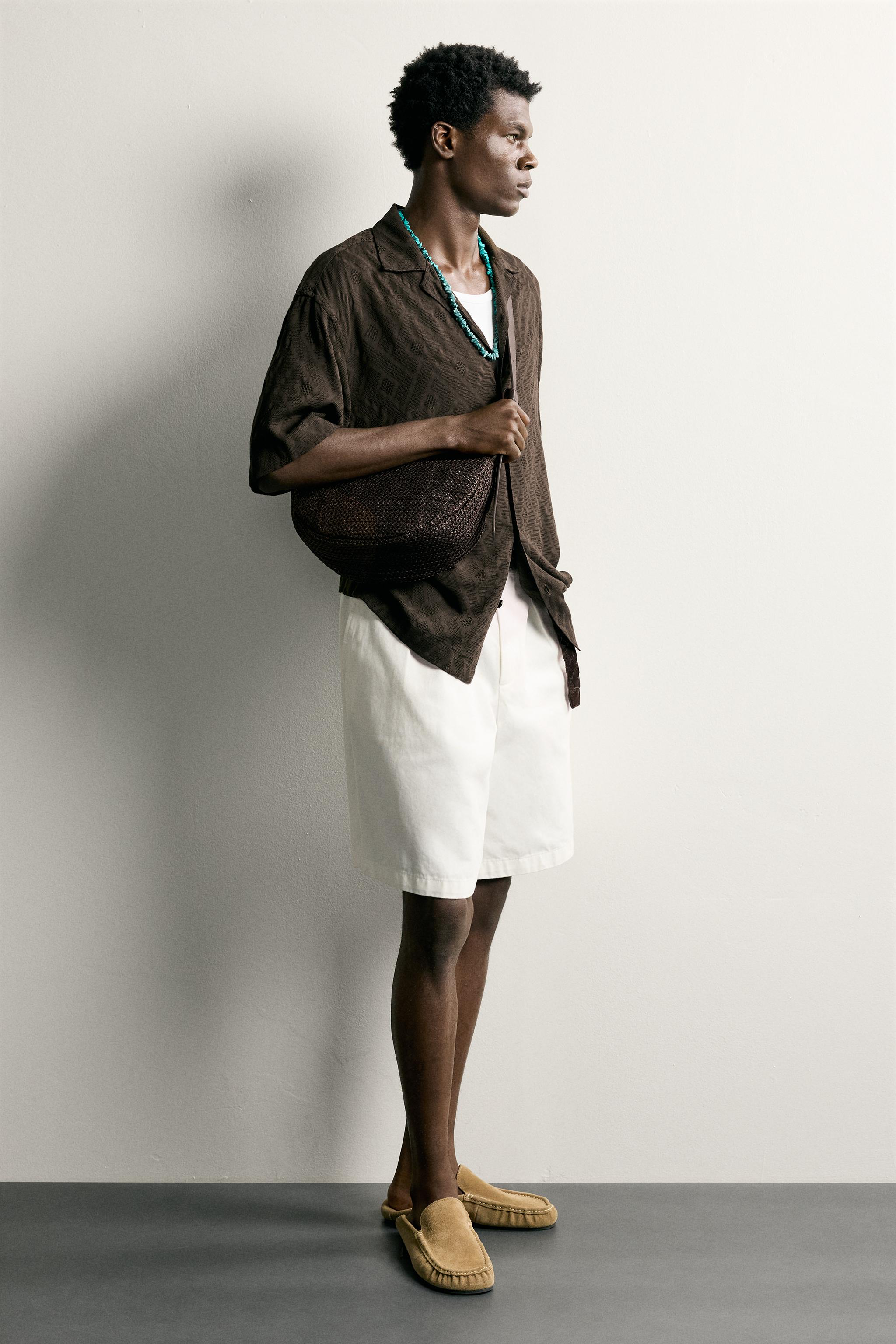 WOVEN SHOULDER BAG — Brown (alternate view)