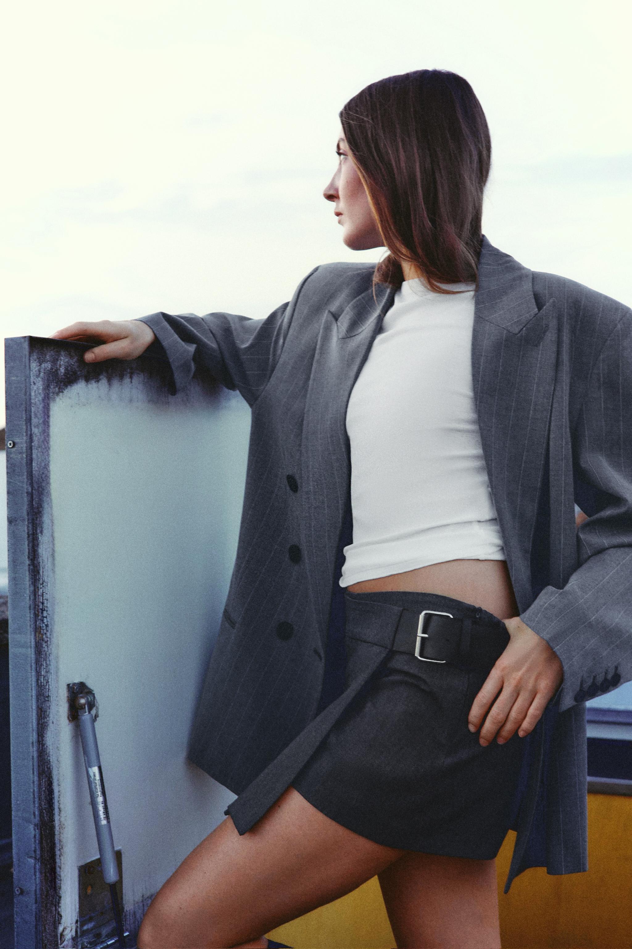 zara スコート ショートパンツ xs ミニ丈 茶色 黒 ブラウン ブラウン（茶色）系 ZARA(ザラ) ショートパンツ(レディース