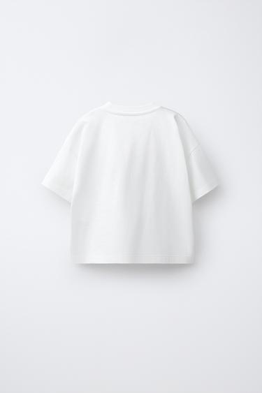 T-SHIRT À INSCRIPTION VILLE - Blanc de Zara - Image 1