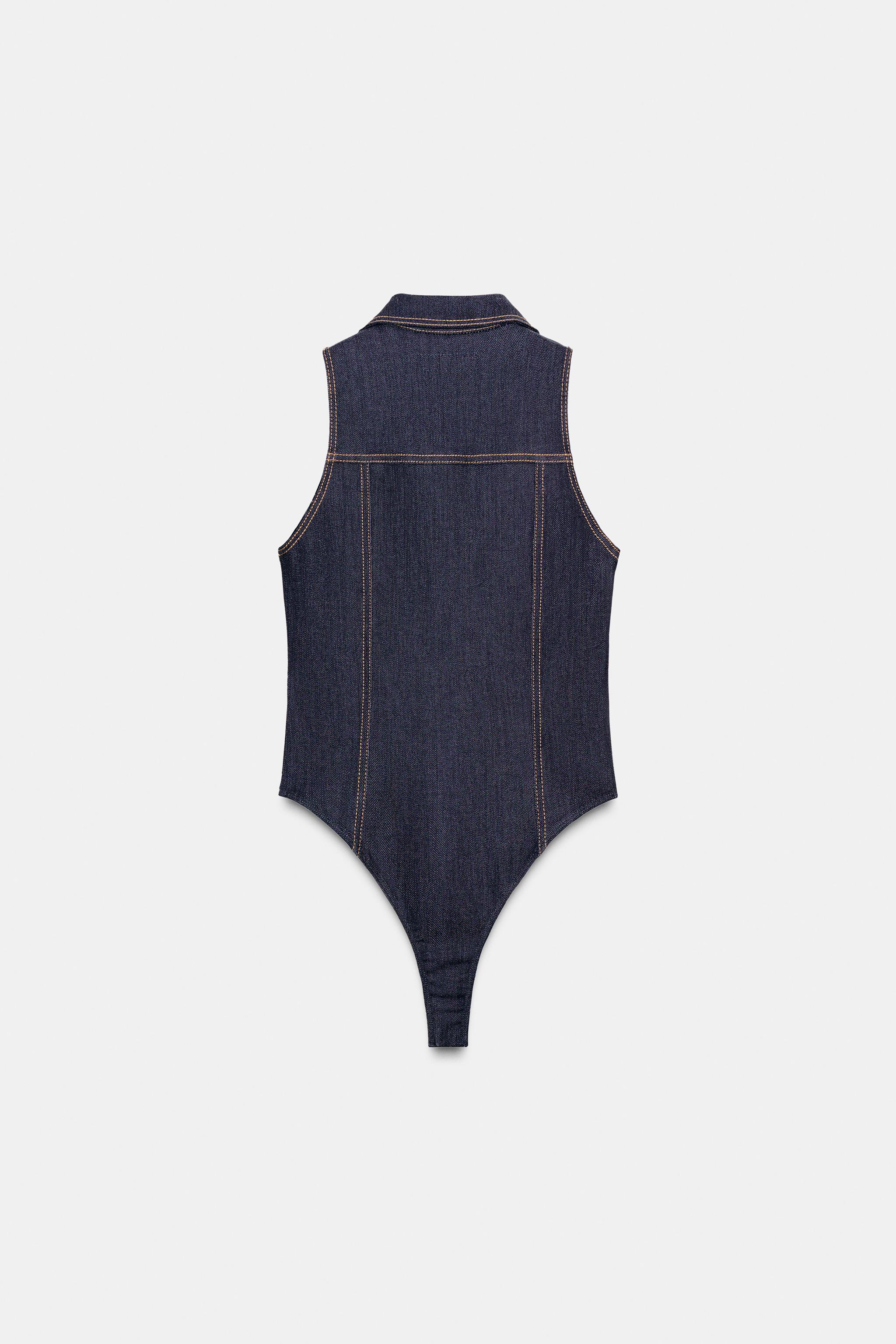 Z1975 FITTED DENIM BODYSUIT