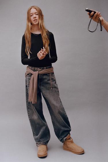 POLYMIDE CUT-OUT BODYSUIT - Black by Zara