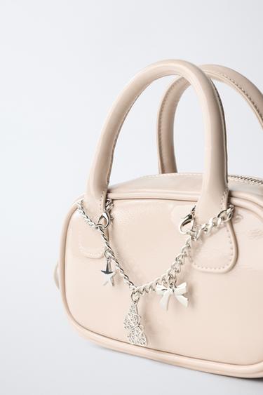 MINI BOWLING CHARM CROSSBODY BAG - Ecru White by Zara - Image 2