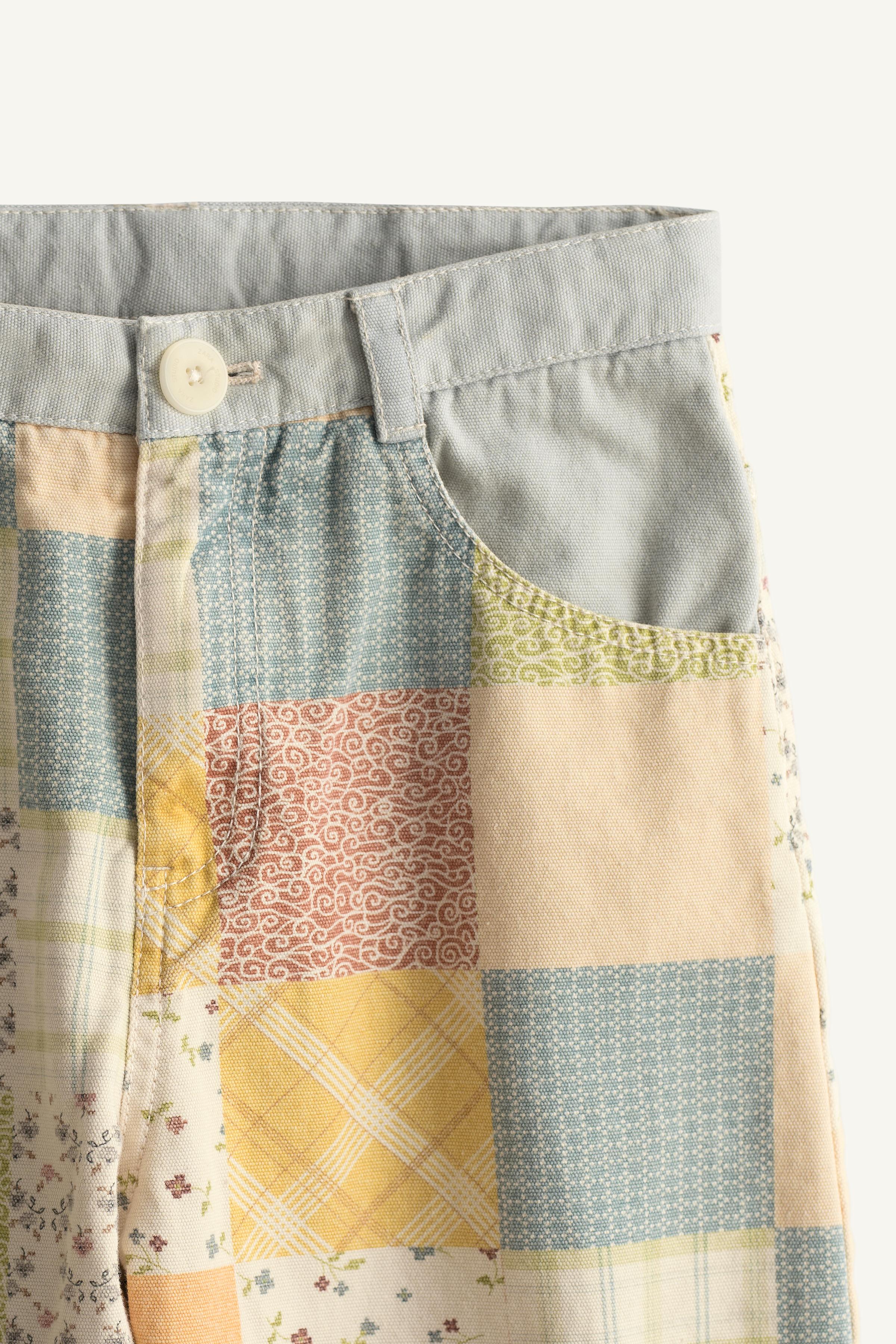 PANTALON BARREL PATCHWORK