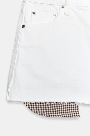 SHORT Z1975 MOM FIT EFFILOCHÉ - Blanc de Zara - Image 7