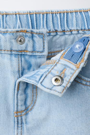 SHORT EN JEAN MOM FIT - Bleu clair de Zara - Image 2